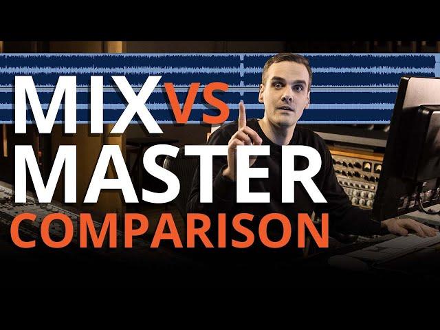 My mixes before and after mastering