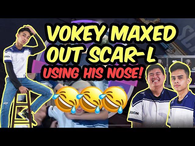 Vokey Gaming Scar-L MAX UP Crate Opening! (USING NOSE TO OPEN CRATE) | PUBG Mobile