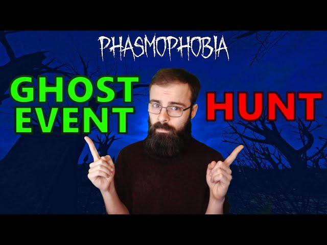 6 EASY Tips to Help Spot a Ghost Event VS a Hunt - Phasmophobia