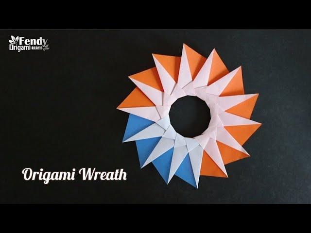 Origami Star Wreath/ Paper Sunflower