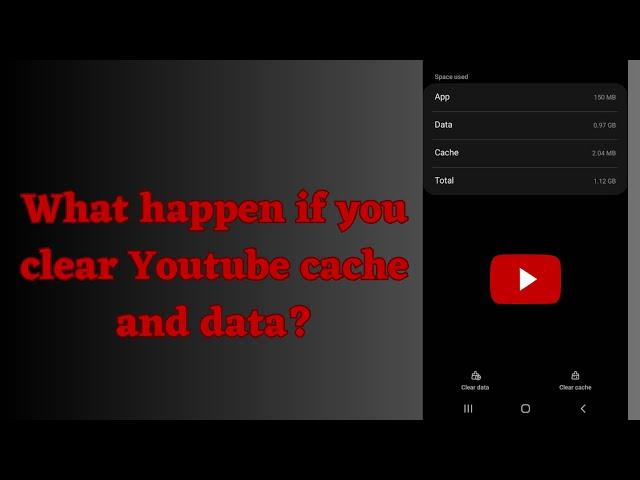 What happens if you clear Youtube Cache and Data?