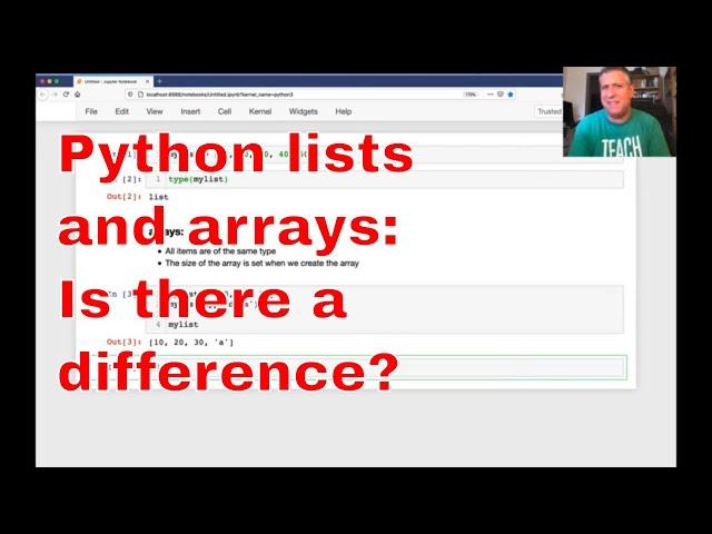 Python lists vs. arrays: How similar are they?