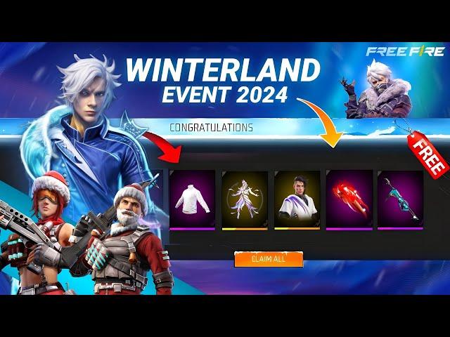 Winterland Event 2024 Free Fire | Free Fire New Event | Ff New Event l Purple Shade Bundle Return