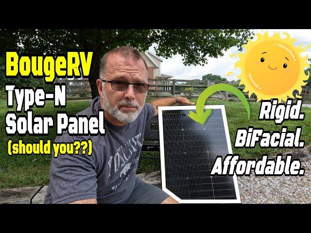 BougeRV N-Type TopCon Solar Panel: BiFacial, Rigid & Affordable