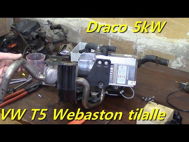 Draco 5kW diesel-lämmittimen esiasennusta Webaston tilalle