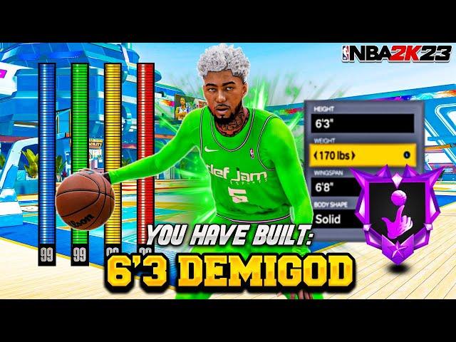 *NEW* REBIRTH 6'3 GUARD BUILD is a DEMIGOD in 2K23! 99 STEAL + 92 3BALL & CONTACT DUNKS! NBA 2K23