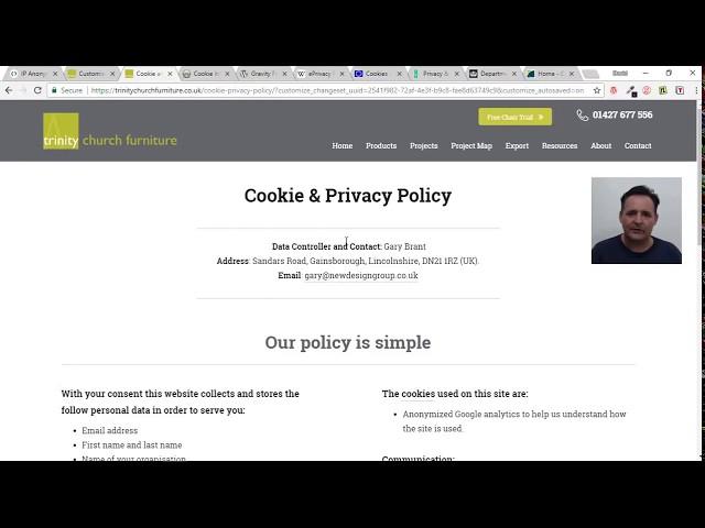 GDPR - My Simple Cookie & Privacy Policy Page Explained