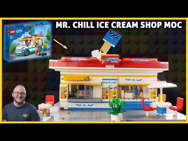 I Made a Full Mr. Chill Ice Cream Shop! (LEGO Set 60253 Ice Cream Truck MOC)