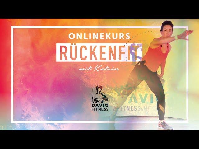 Rückenfit Onlinekurs DAVID Fitness Onlinetraining mit Katrin