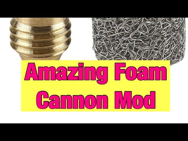 Amazon Foam cannon mod, the 1.1mm orifice for amazing foam