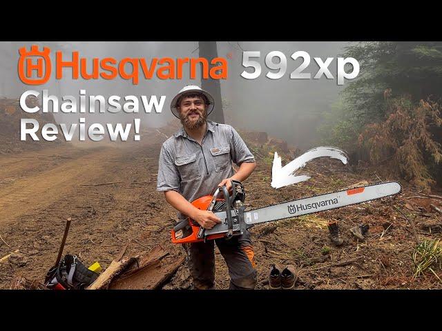 Chainsaw Review! Logging Redwoods With The Husqvarna 592xp!