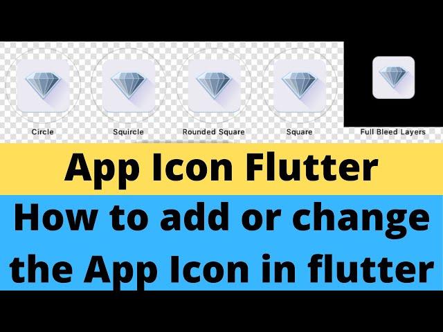 How to add or change the app icon in flutter || Flutter Tutorials #4