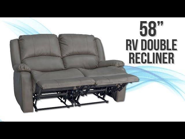 58" RecPro Charles Double RV Recliner Sofa - RecPro