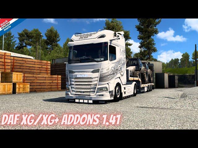 ets 2 DAF XG/XG+ ADDONS 1.41 ,HELLA JUMBO 220 PACK ,drive, D.T.M