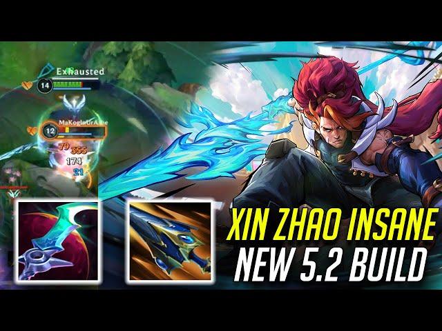 WILD RIFT XIN ZHAO IS BROKEN WITHOUT BLACK SCREEN - NEW ITEM BUILD