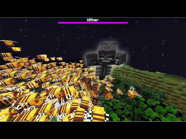 Killing The Wither With an Army of Bees