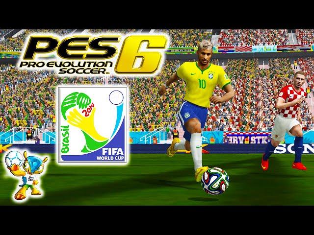 JOGANDO PRO EVOLUTION SOCCER 6 - COPA DO MUNDO DE 2014 COM O BRASIL!! -  PES6/PC - WORLD CUP 2014