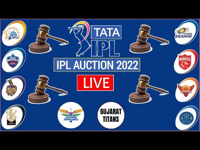 Tata IPL Player Auction Live Streaming | IPL 2022 Mega Auction Live | IPL Player Auction 2022 Live