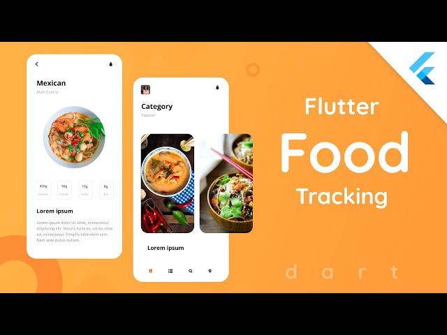 Flutter Food Tracking App UI | Flutter Tutorial | Speed Code