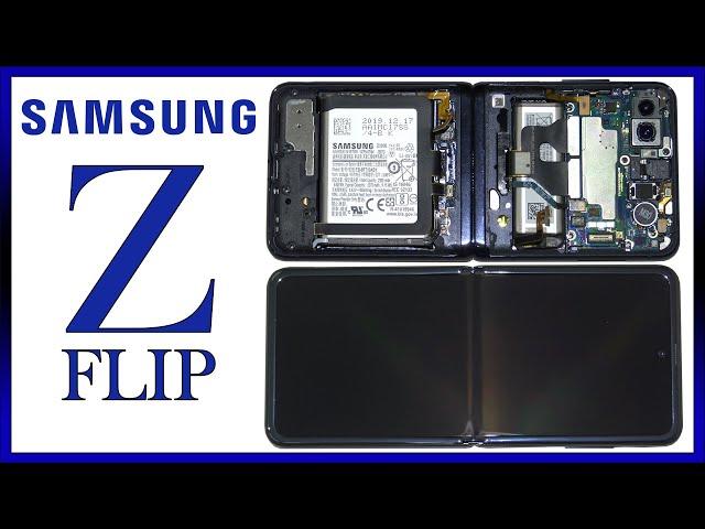 Samsung Galaxy Z Flip Disassembly Teardown Repair Video Review 2020