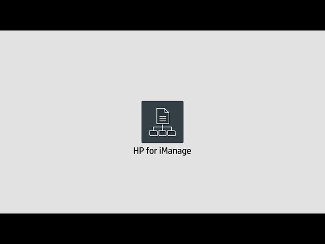 HP Workpath App - HP for iManage