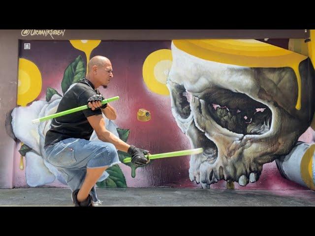 Double Kali Sticks Eskrima Freestyle Flow by SoloMinati