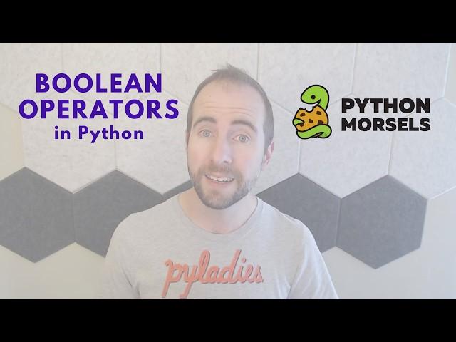 Boolean operators in Python