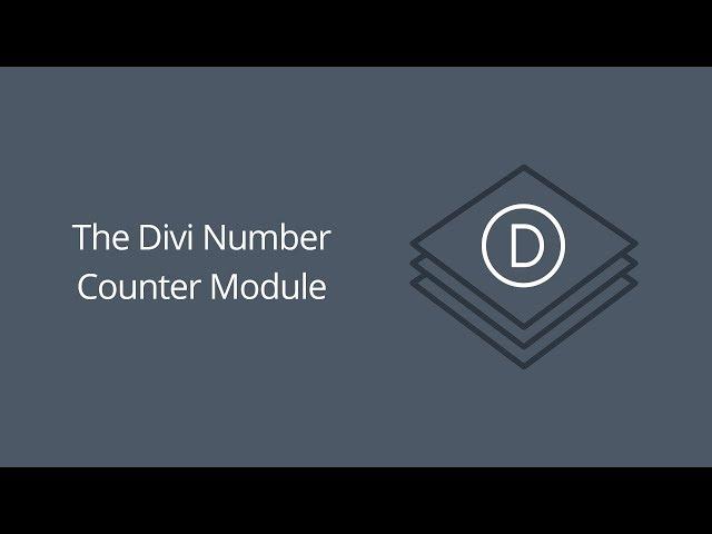 The Divi Number Counter Module