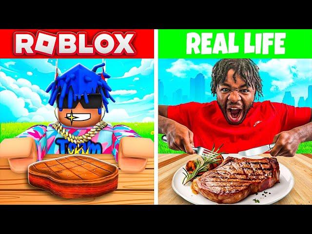 I Ate Every Food In ROBLOX In Real Life