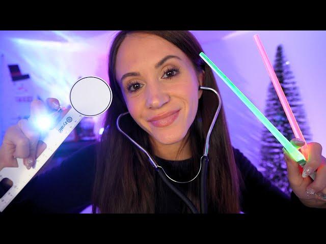 ASMR Winter Cranial Nerve Exam (eye exam, light triggers, medical roleplay)