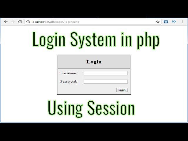 Login logout system with session in php for beginners