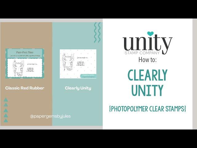 Check out our new CLEARLY UNITY stamps!