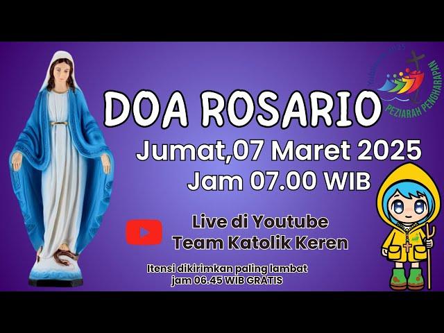 Doa Rosario 07 Maret 2025 - Jumat sesudah Rabu Abu