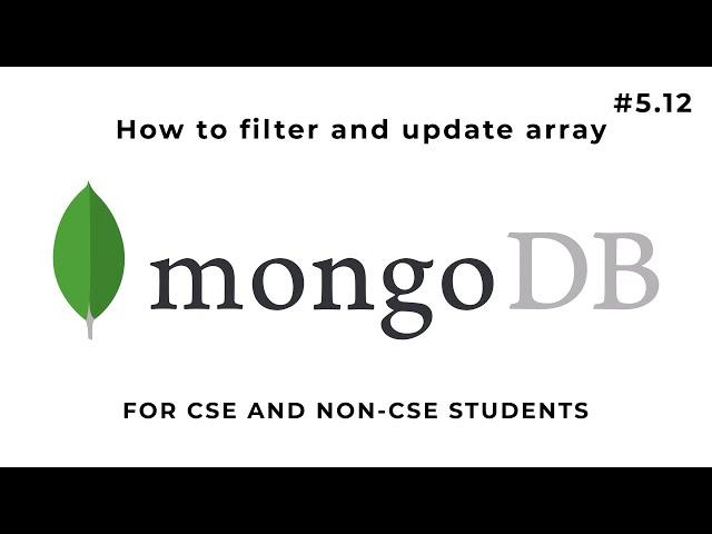 How to filter and update array in MongoDB | Hindi