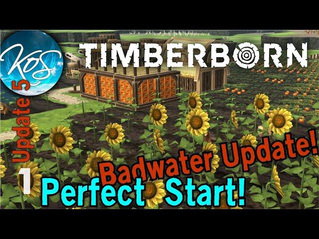 Timberborn - 1 - UPDATE 5 BADWATER FABULOUS NEW COLONY!