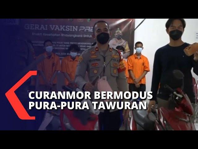 Polsek Sukarami Tangkap 8 Pencuri Sepeda Motor yang Takuti Pengendara dengan Berpura-pura Tawuran