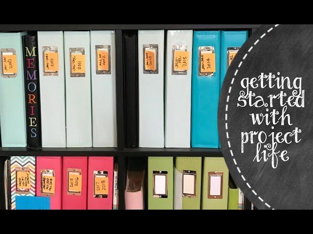 Getting Started With Project Life | My January Set Up