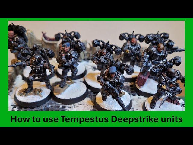 How to use Tempestus Scions & Aquilons on the tabletop | Astra Militarum Warhammer tactics tutorial