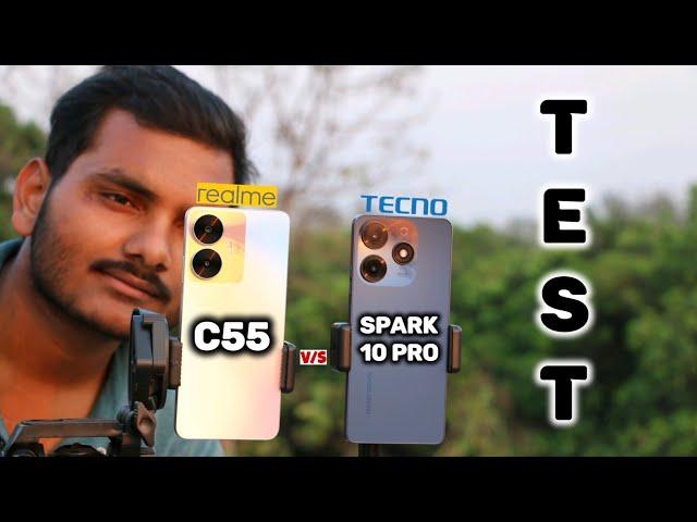 Realme C55 vs Tecno Spark 10 Pro | Clear Comparison & Test.