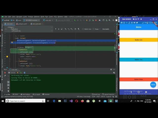 Creating Column Layouts in Flutter using the Column Widget