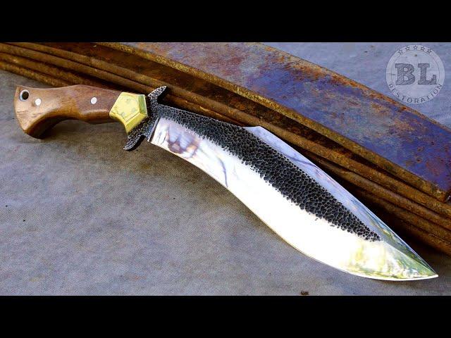 Making a Kukri Knife from a truck leaf spring