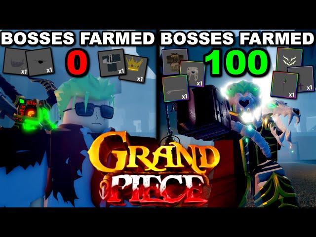 Grinding Bosses For The STRONGEST ACCESSORIES In Roblox Grand Piece Online... Here's What Happened!