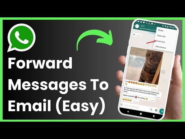 How to Forward WhatsApp Message to Email ! [EASY STEPS]