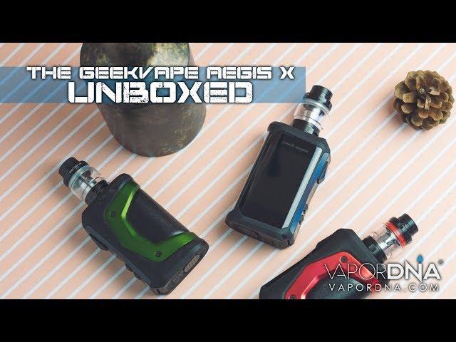 UNBOXED with VaporDNA ~ The GeekVape Aegis X Vape Mod Starter Kit