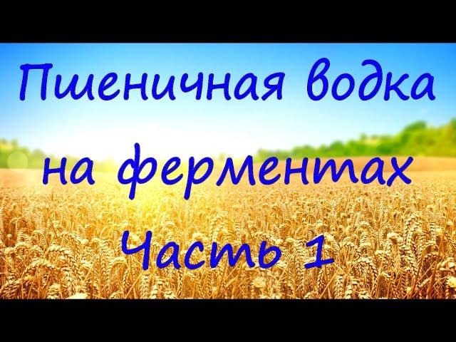 Пшеничная водка. Осахаривание с помощью ферментов. Часть1.