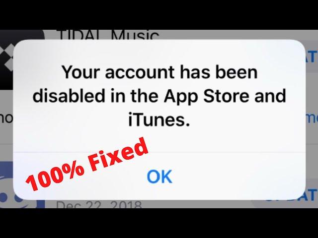 Your Account Has Been Disabled in The App Store and iTunes iPad | iPhone 11 | iPhone 12