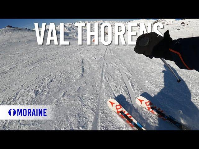 Carving blue piste 'Moraine' in Val Thorens, Les 3 Vallées (full)