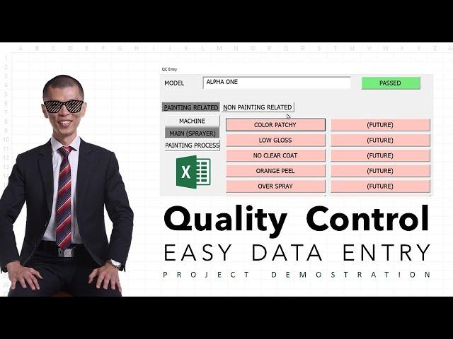 QC Data Entry | Project Demo | Excel Sifu