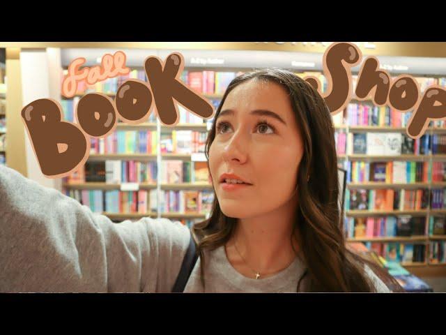 Fall day book shopping at Barnes and Noble | dark academia & book haul 