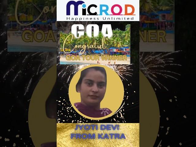 Goa Tour Winner|| Jyoti Devi ji from katra #microd